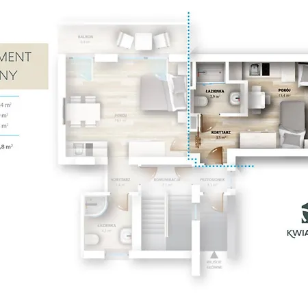 Apartament Kwiatowa6 *